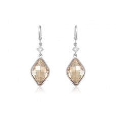 Auskari ar  mirdzošiem  Swarovski kristāliem